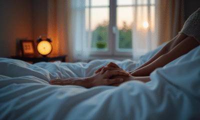 Chambre chaleureuse à 3h33 du matin avec lumière douce