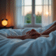 Chambre chaleureuse à 3h33 du matin avec lumière douce
